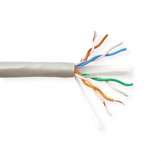 Cablu de retea UTP cat 6A fir solid 300m, Value 21.99.1685